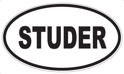 STUDER - Oval Sticker
