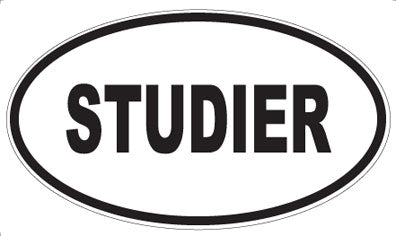 STUDIER - Oval Sticker