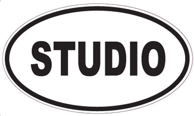 STUDIO - Oval Sticker