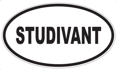 STUDIVANT - Oval Sticker
