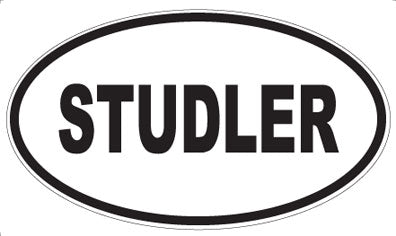 STUDLER - Oval Sticker