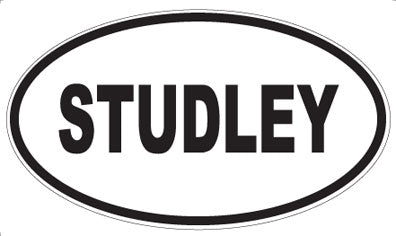 STUDLEY - Oval Sticker