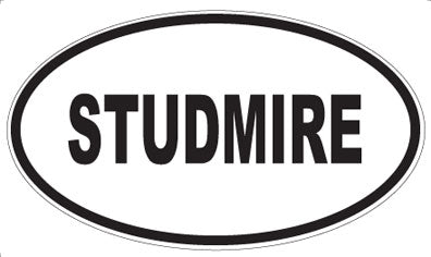 STUDMIRE - Oval Sticker