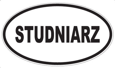 STUDNIARZ - Oval Sticker