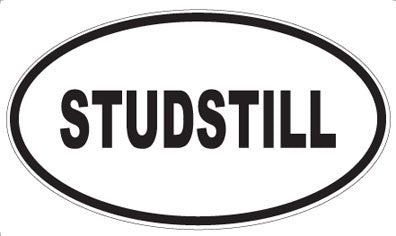 STUDSTILL - Oval Sticker