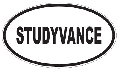 STUDYVANCE - Oval Sticker