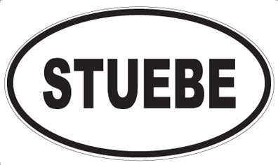 STUEBE - Oval Sticker