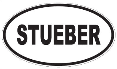 STUEBER - Oval Sticker