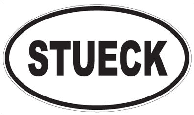 STUECK - Oval Sticker