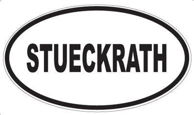 STUECKRATH - Oval Sticker