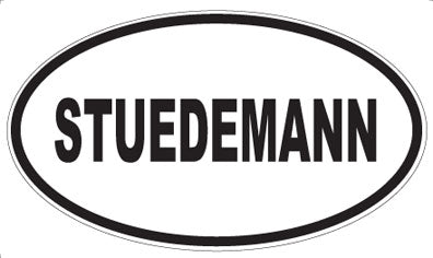 STUEDEMANN - Oval Sticker