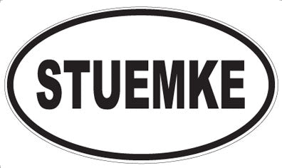 STUEMKE - Oval Sticker