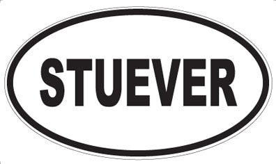 STUEVER - Oval Sticker