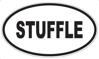 STUFFLE - Oval Sticker