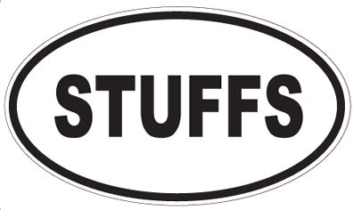 STUFFS - Oval Sticker
