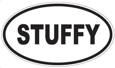 STUFFY - Oval Sticker