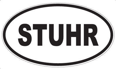 STUHR - Oval Sticker