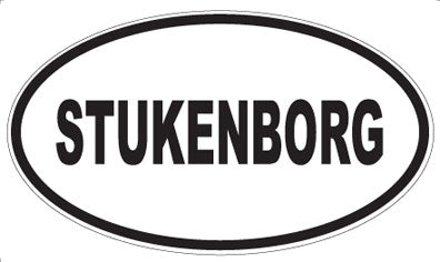 STUKENBORG - Oval Sticker