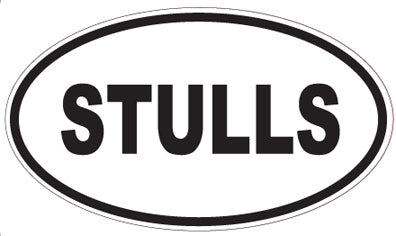STULLS - Oval Sticker