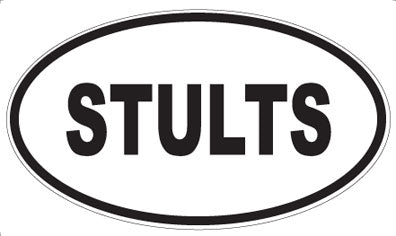 STULTS - Oval Sticker