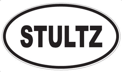 STULTZ - Oval Sticker