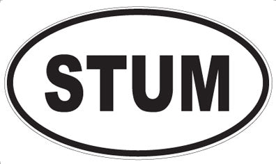 STUM - Oval Sticker