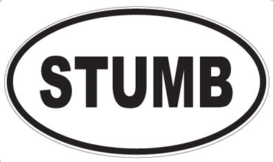 STUMB - Oval Sticker