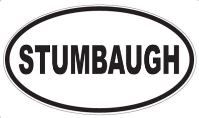 STUMBAUGH - Oval Sticker