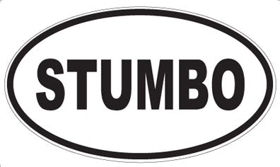 STUMBO - Oval Sticker