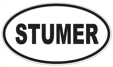 STUMER - Oval Sticker