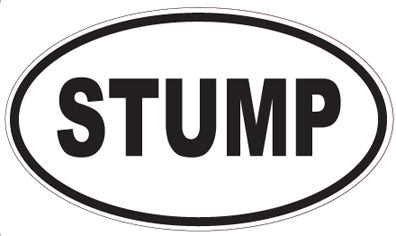 STUMP - Oval Sticker