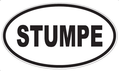 STUMPE - Oval Sticker