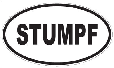 STUMPF - Oval Sticker