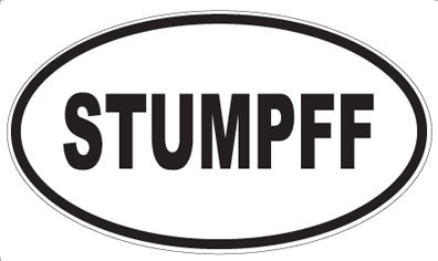 STUMPFF - Oval Sticker