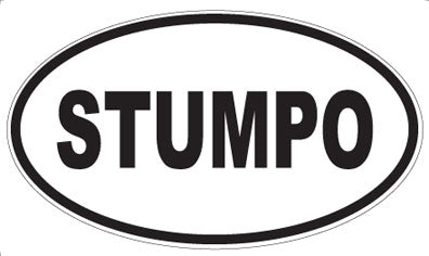 STUMPO - Oval Sticker