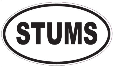 STUMS - Oval Magnet