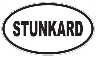 STUNKARD - Oval Sticker