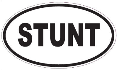 STUNT - Oval Magnet