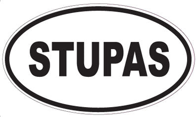 STUPAS - Oval Sticker