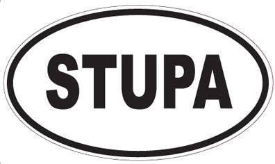 STUPA - Oval Magnet