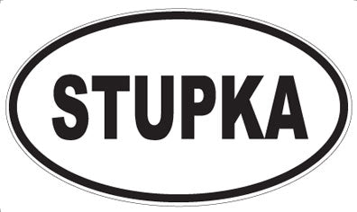 STUPKA - Oval Sticker