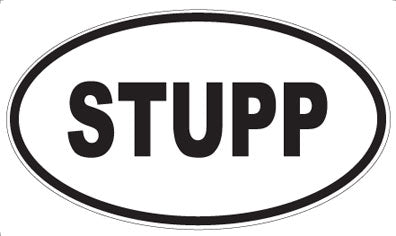 STUPP - Oval Sticker