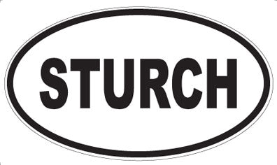 STURCH - Oval Sticker