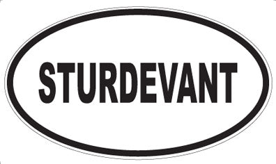 STURDEVANT - Oval Sticker