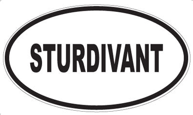 STURDIVANT - Oval Sticker