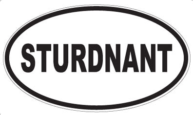 STURDNANT - Oval Sticker