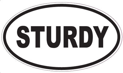 STURDY - Oval Sticker