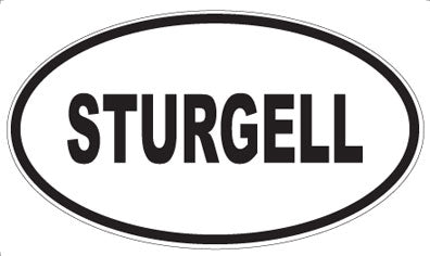 STURGELL - Oval Sticker