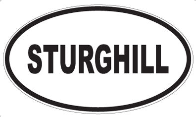 STURGHILL - Oval Sticker