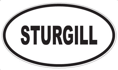 STURGILL - Oval Sticker
